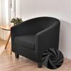 Spandex Club Chair Covers Elastic Relax Bar Clubs Sofa Slipcovers Solid Color Tub Armchair Cover for Living Room Sofa Protector