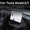 For Tesla Model Y Juniper 2025- / Model 3 Highland 2024- Central Control ETC Storage Box, Under Screen Hidden Storage Box Tray