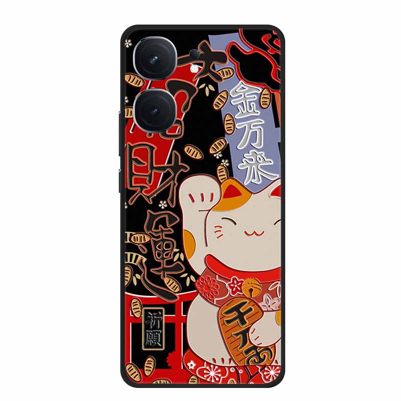 3D Emboss Case For Vivo iQOO Neo9s Pro Plus Phone Case Silicone Soft Coque For Vivo iQOO Neo9s Pro+ Back Cover Case 9 s Pro Plus