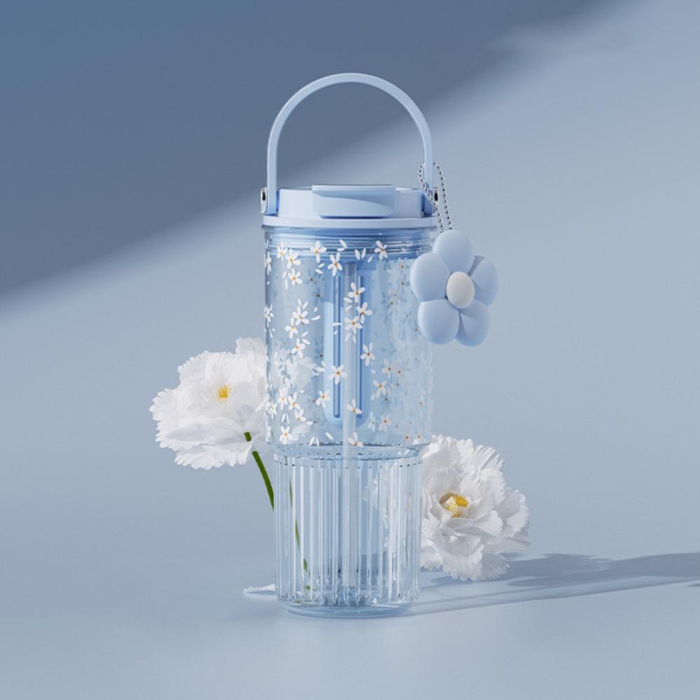 Бутылка для воды большой емкости 860 мл, Кофейная кружка, Новая кружка с трубочкой, Сок, Молочный чай, Кофе