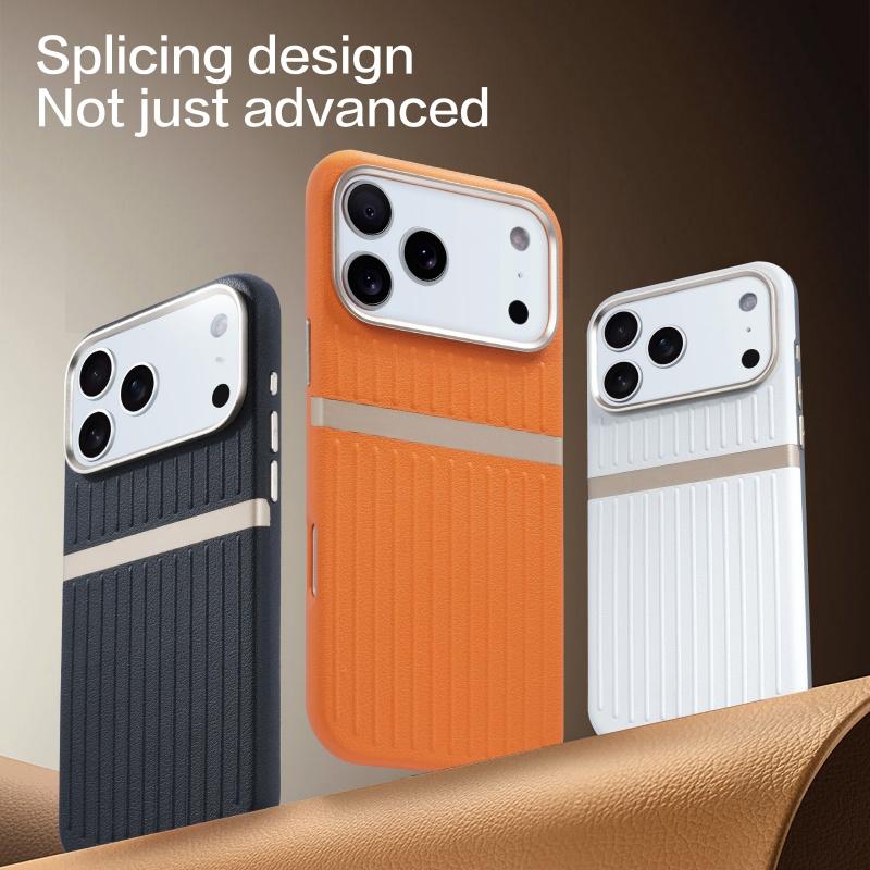 Кейс в стиле чемодана для iPhone 17 16 15 14 13 Pro Max Air Сильный Магнит Текстурированная тисненая кожа Чехол-обложка для iPhone17