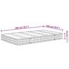 VidaXL Matelas à ressorts bonnell moyen 100x200 cm 372930