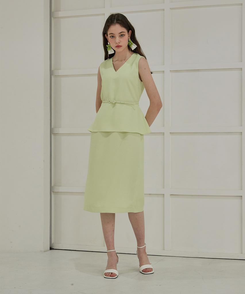 Julie And Kara 21Ss Collar 31 Tinkerbell Dress Green