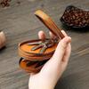 Винтажный кожаный чехол для ключей унисекс с двойной молнией и многофункциональным покрытием - мягкая поверхность, масло-воск, держатель для автомобильного ключа, натуральная коровья кожа