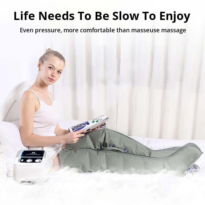 6-камерный домашний портативный электрический массажер с воздушной компрессией для ног, рук, талии, стоп, лимфодренажный массажер, улучшающий кровообращение