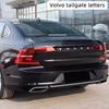3D Metal Car Trunk Emblem Decal Letters Sticker Badge Accessories For Volvo XC90 V90 V60 XC60 V40 S80 S60 S90 C40 XC40 V70 XC70