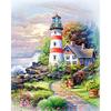 Full 5D Diy Diamond Painting Suburban Lighthouse Embroidery Cross Stitch Home Decor Handmade Gift