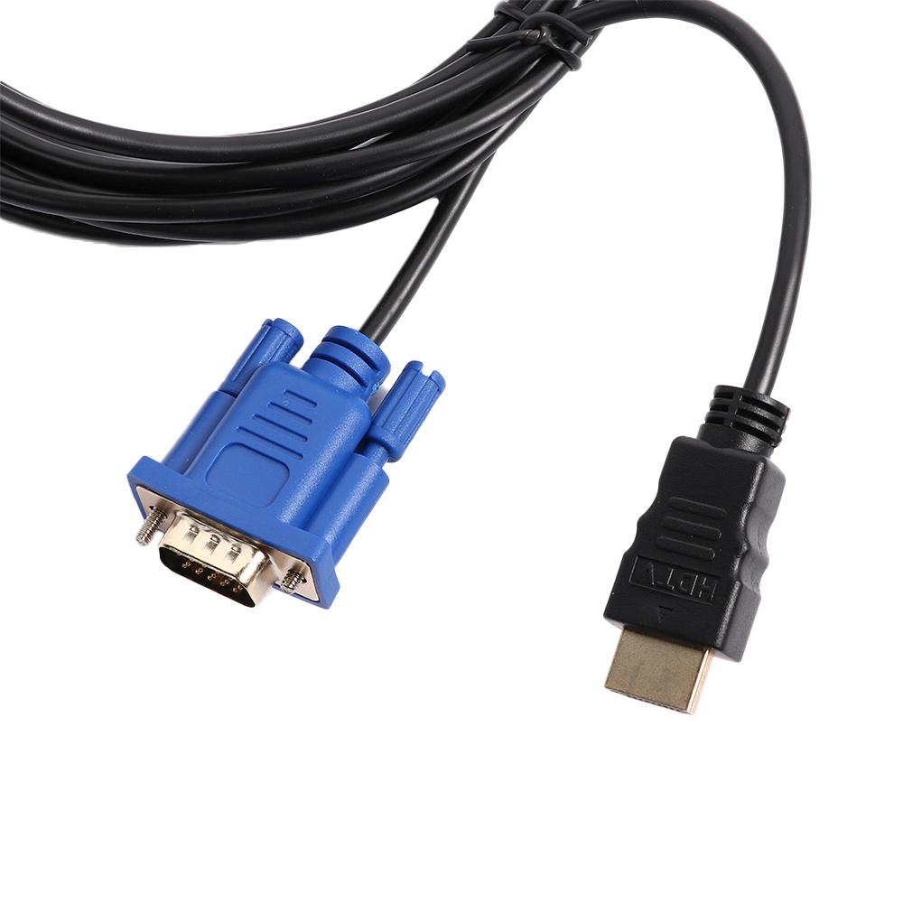 6 футов 1,8 м 1 м 3 м 5 м HD 1080P мужчина к мужчине для HD-плеера конвертер кабель адаптер HDMI к VGA