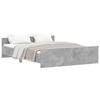 VidaXL Bed Frames Headboard and Footboard Concrete Grey 140x200 Cm 3203750