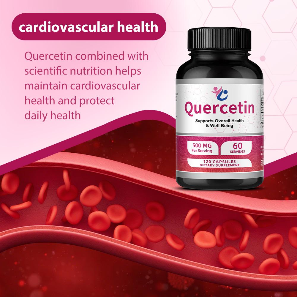 Quercetin 500 Mg Capsules, 120 Capsules