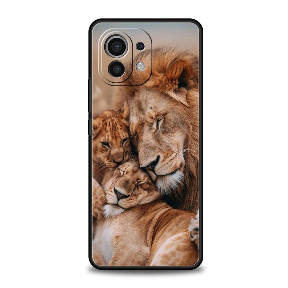 Чехол для телефона для Xiaomi Mi 15 14 14T 13T 12T Pro 12 13 11 Lite 5G 11T X6 X5 Pro Мягкий ТПУ чехол Лев Самец Львенка