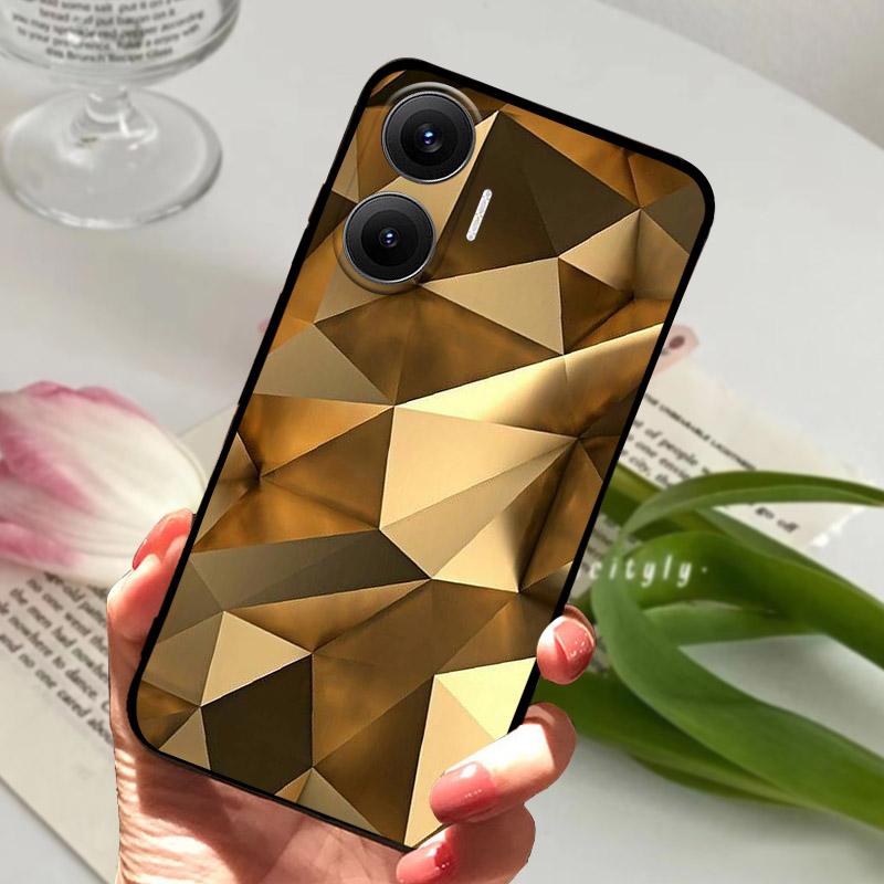 Чехол для POCO F7 Модный Силиконовый ТПУ Задняя Крышка Для Xiaomi Poco F7 F 7 5G Чехол для Телефона Мягкая Защитная Оболочка Capa Coque Fundas
