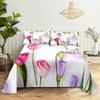 Home Bedsheets Pink Rose Single Bedsheet Fashion Design Flowers Sheets Queen Size Bed Sheets Set Bed Sheets and Pillowcases