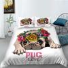 Комплект постельного белья с 3D-серией собак, пододеяльник с рисунком животных, наволочка из 2 или 3 предметов, подходит для украшения дома в комнатах для любителей животных