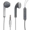 Наушники-вкладыши KOYOKOMA проводные Встроенный микрофон С пультом дистанционного управления смартфон музыкальный звонок планшет 2 тона цвет (белый серый)