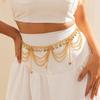 Metal Waist Chain for Women Belt Casual Decoration Adjustable Body Jewelry