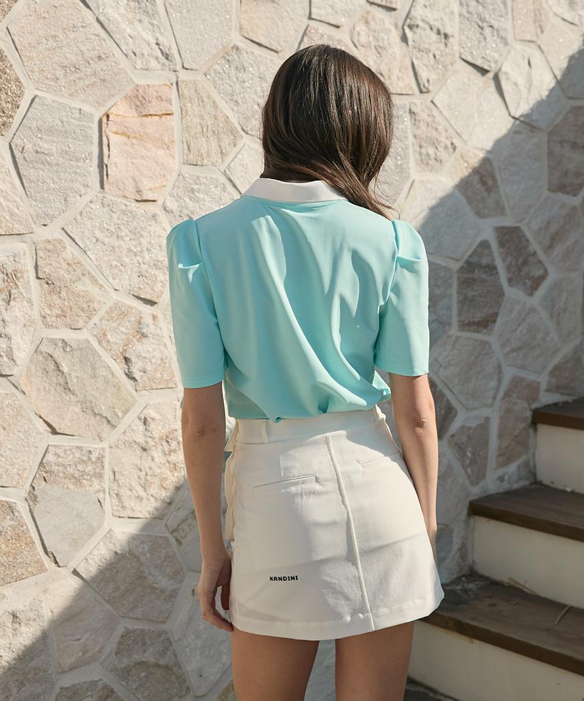 Candini Ivory Pocket H-Line Skirt