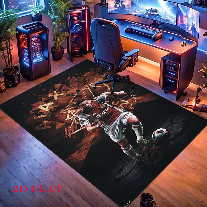 AFC Ajax logo Carpet Rug for Living Room Bedroom Home Sofa Decoration,Kids play Nonslip Floor Mat