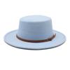 Мужская и женская парная шляпа британская классическая ретро шерстяная плоская шляпа большая шляпа с карнизом Lmn0110