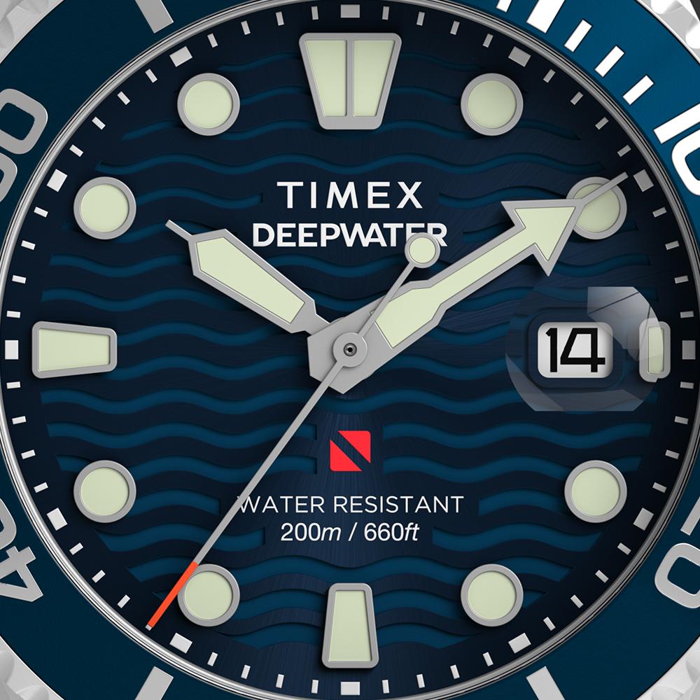 TIMEX Глубоководный Меридиан 200 Дайверские Часы 44мм TW2W81900