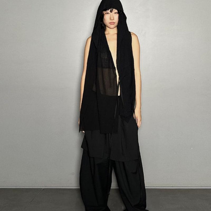 AMU SS25 AMU Унисекс. Универсальный топ-шарф #ЧЕРНЫЙ