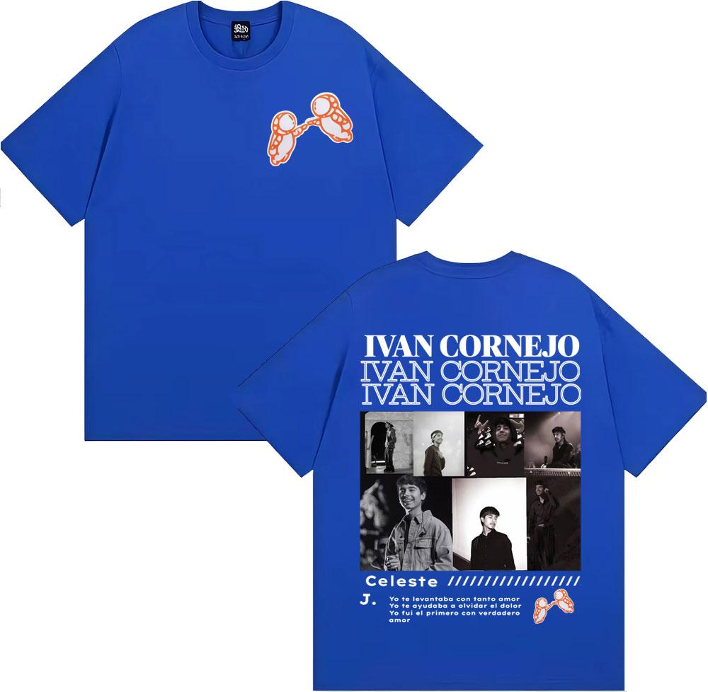 Singer Ivan Cornejo Album Cover Print Tshirts Unisex Women Fashion Hip Hop Pop Music Tshirt Summer Tops High Quality Cozy T Shirt