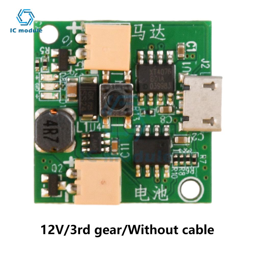 USB Small Fan Circuit Board 3.7V Battery Charger Module  Micro USB Fan Governor Wind Speed Controller