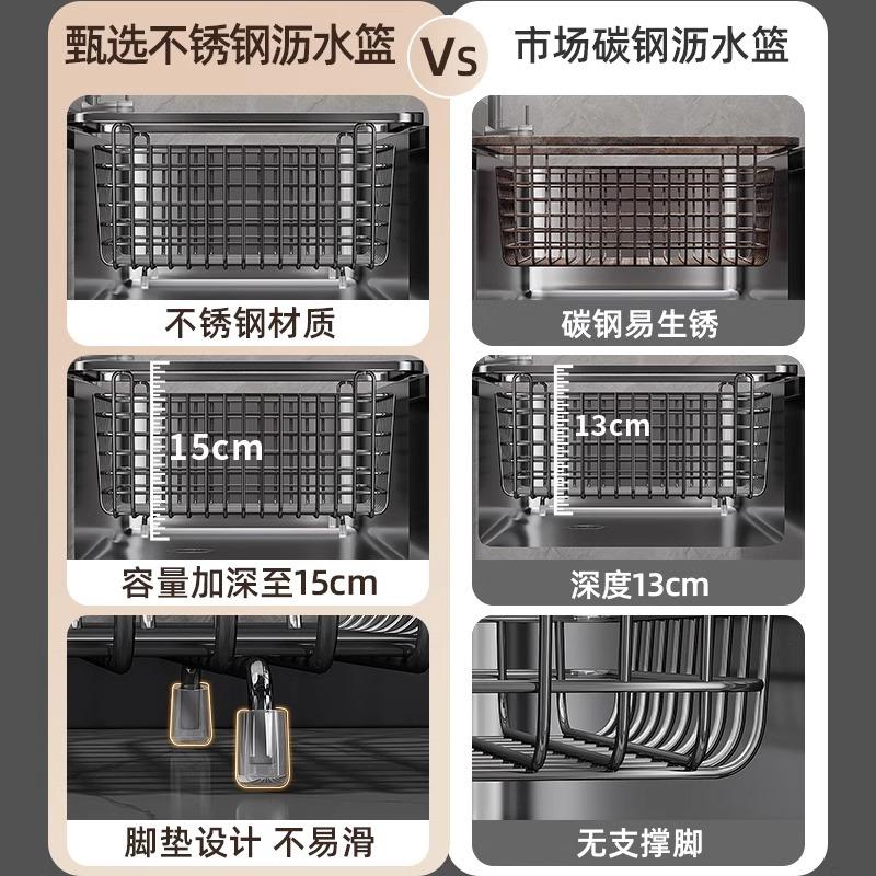 Кухонная корзина-слив из нержавеющей стали 304, корзина-фильтр для посудомоечной машины, раковина, таз для овощей, полка для сушки посуды