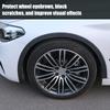Универсальная автомобильная расклешенная накладка на крыло длиной 3,8 метра, лента из углеродного волокна, ПВХ, самоклеящаяся наклейка на колесо для бровей, расклешенная