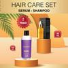 Шампунь без соли с биотином и коллагеном, 500 мл + сыворотка для ухода за волосами с кератином и арганой, 30 мл, Cozyce