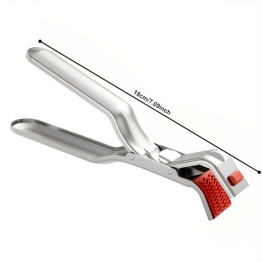 Stainless Steel Heat-Resistant Tongs for Bowls, Non-Slip Kitchen Clips, Multifunctional Steaming And Serving Tongs