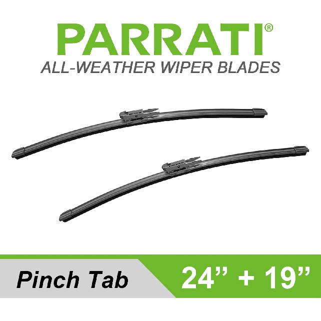 PARRATI® 24 Inch &19 Inch Of High Performance Premium All-Season Automotive Replacement Front Windshield Wiper Blades For BMW M3 328I M340I 335I