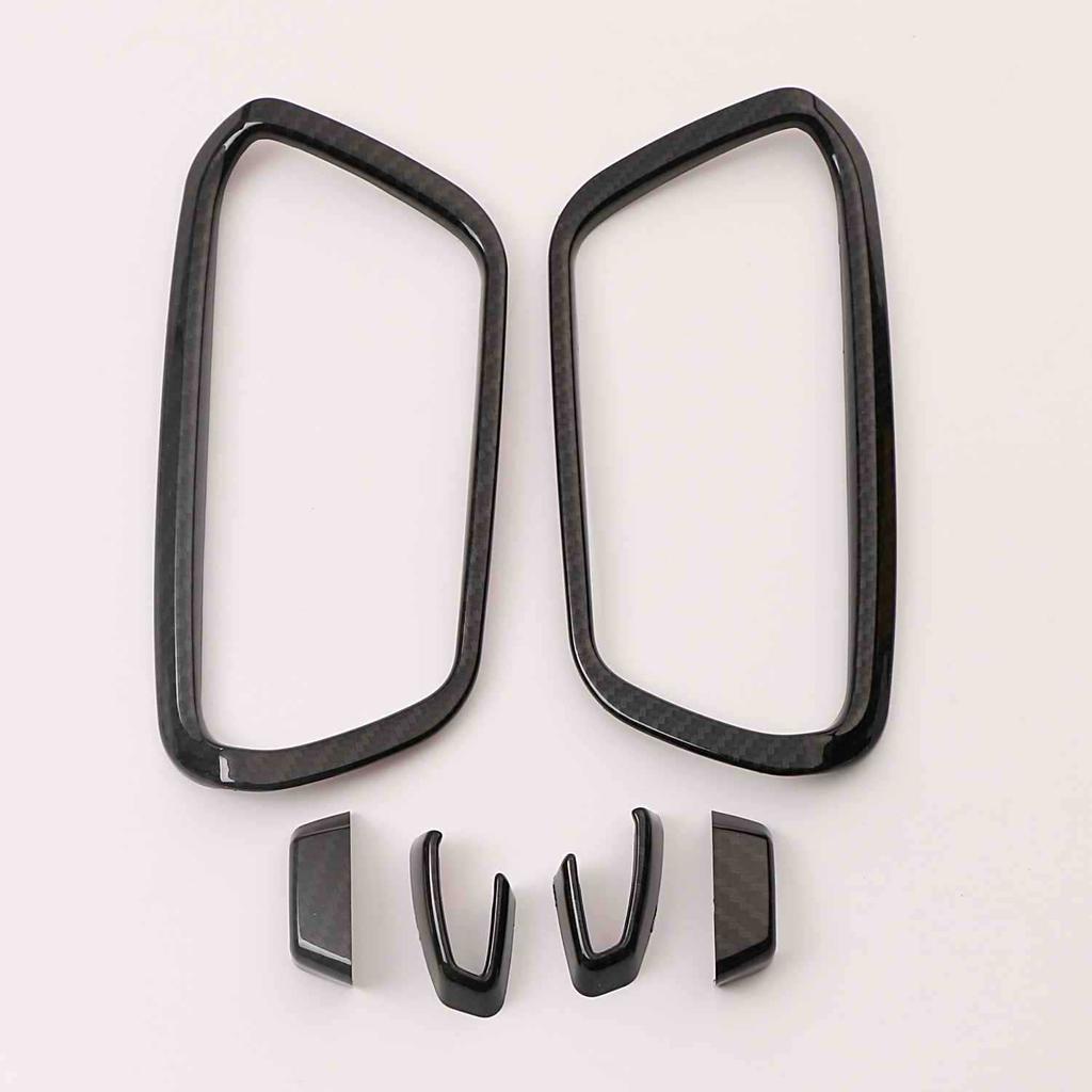 Suitable for BmwX1Central Control Gear Panel Gear Head Stickers Gear Air Outlet Audio Frame Interior Modification Carbon Fiber