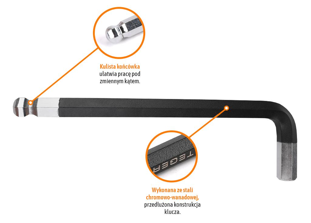 HEX H16 Allen Key - LONG / TEGER