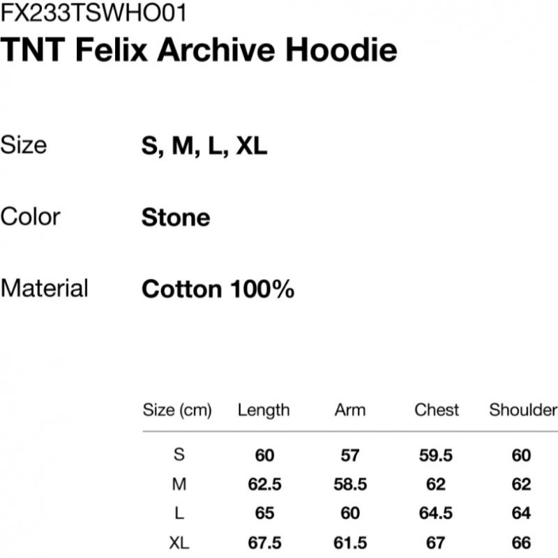 Thisisneverthat Tnt Felix Archive Hoodie Stone