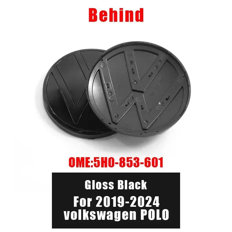 lmn1 ·1Pc For Volkswagen Polo 2019-2024 139mm 110mm 5H0853601D VW Car Logo Emblem Hood Front And Rear Tail Mark Rear Badge Accessori