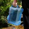 1 шт., 12 л квадратное ведро для воды на открытом воздухе, бытовое ведро для питьевой воды с краном, для самостоятельного вождения автомобиля, ведро для хранения воды в кемпинге