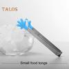 Mini Tongs Serving Tong Stainless Steel Palm Shape Food Tong for Ice Cube Sugar Fruits Salad Barbecue Grilling Buffet Kitchen Cooking