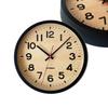 KATOMOKU Muku Clock 15 Black Wall Clock Meter Continuous Second Hand km-107BKRC 306mm (Radio Clock)