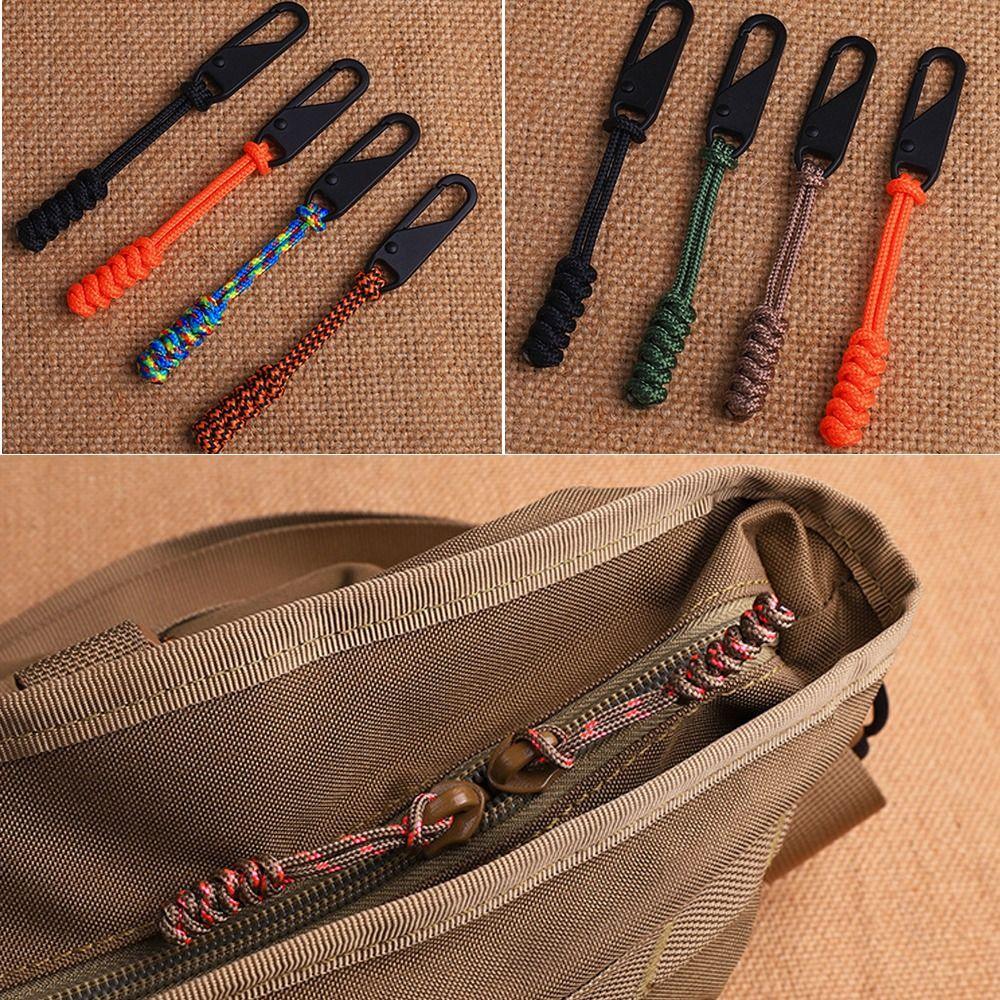 Detachable Zipper Sliders Durable Zipper Replaceable Accessories Creative Pull Rope Outdoor