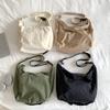 Large Capacity Bag Messenger Bag Women's Summer New Shoulder Bag Solid Color Casual Niche Nylon Dumpling Bag