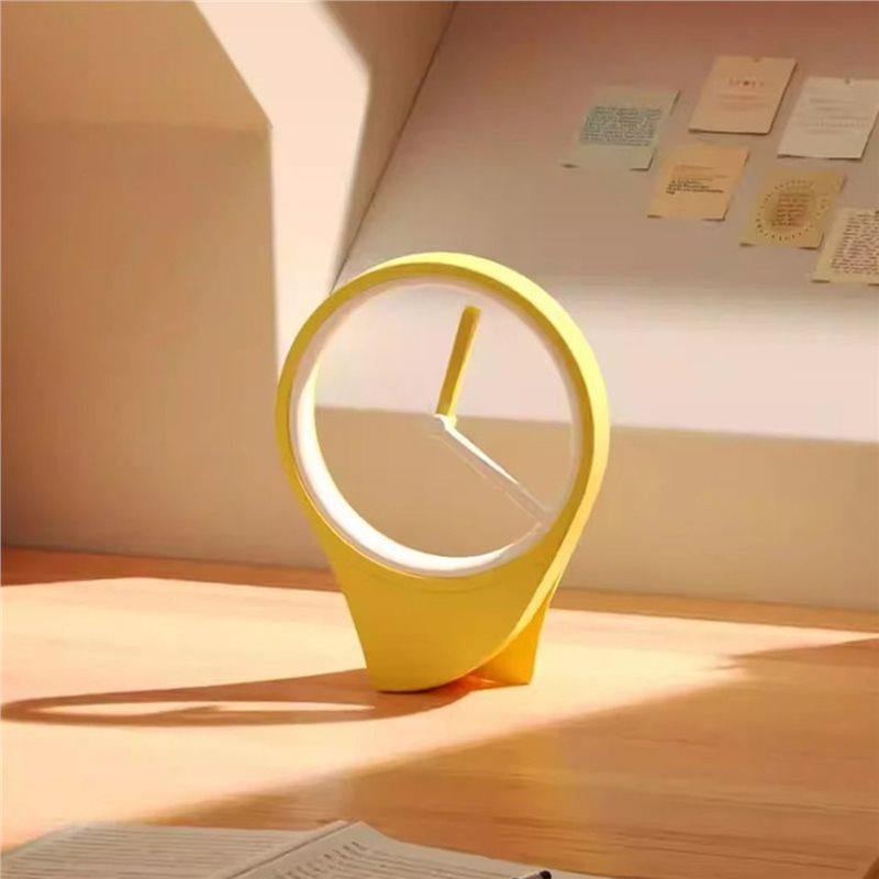 Floating No Dial Clock Minimalist Desktop Design Ornament Modern Aesthetic Home Decor For Office Living Room Gift