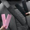 1/2Pcs Universal Comfortable Seat Belt Cover Adjustable Plush Car Safety Belt Cute Pink Car Accessories Car Accessories Interior