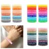 20Pieces Inspirational Silicones Bracelets with Motivational Quote Multiple Colored Wristbands for Kids and Adults