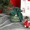 Christmas Velvet Apple Candy Gift Bags Xmas Party Cookies Favors Packaging Bags Kids Present Exquisite Drawstring Bags Red Green