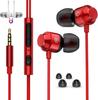 2023 Earphones Wired with Microphone and Remote Control Headphones Compact Noise Blocking Heavy Bass Clear Calls Sound Leak Prevention Canal Type