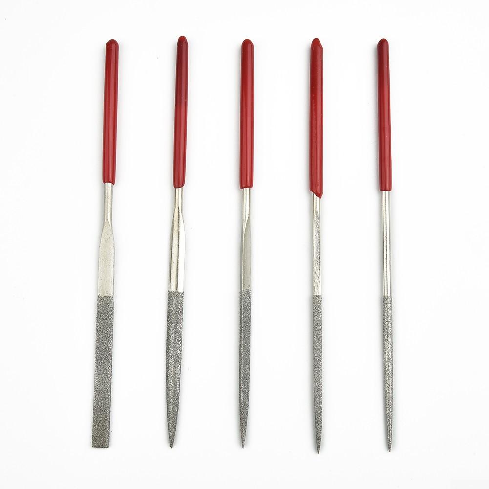 5pcs Diamond Needle File Set For Jeweler Wood Carving Craft Glass Stone