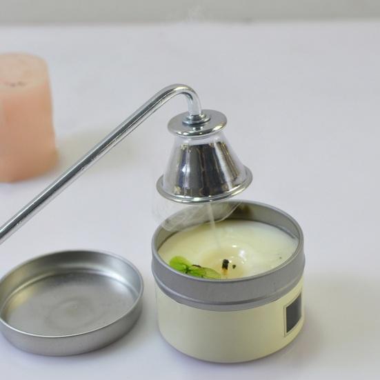 Огнетушитель свечей из нержавеющей стали, инструмент для тушения трубы в американском стиле, элегантная нержавеющая крышка фитиля для тушения пламени свечи