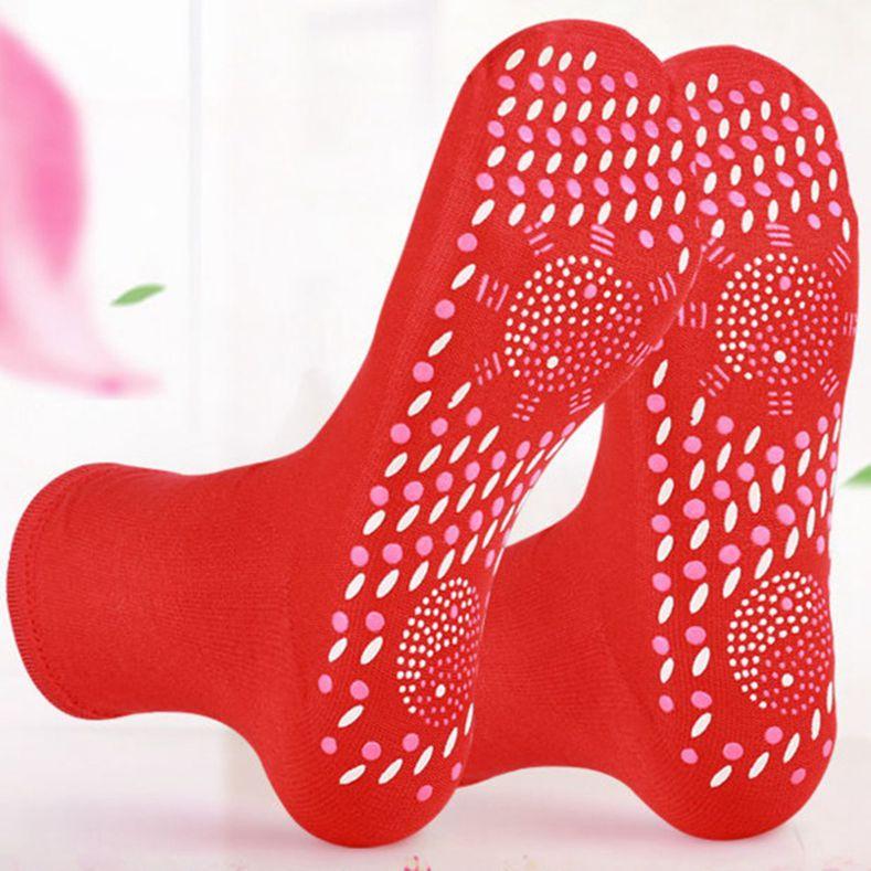 Зимние теплые унисекс термомагнитные самонагревающиеся носки, удобные, дышащие, для массажа ног, оздоровительные носки