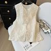 6582 Vest Spring and Summer Thin Embroidered Vest Vest Retro Sleeveless Vest Top